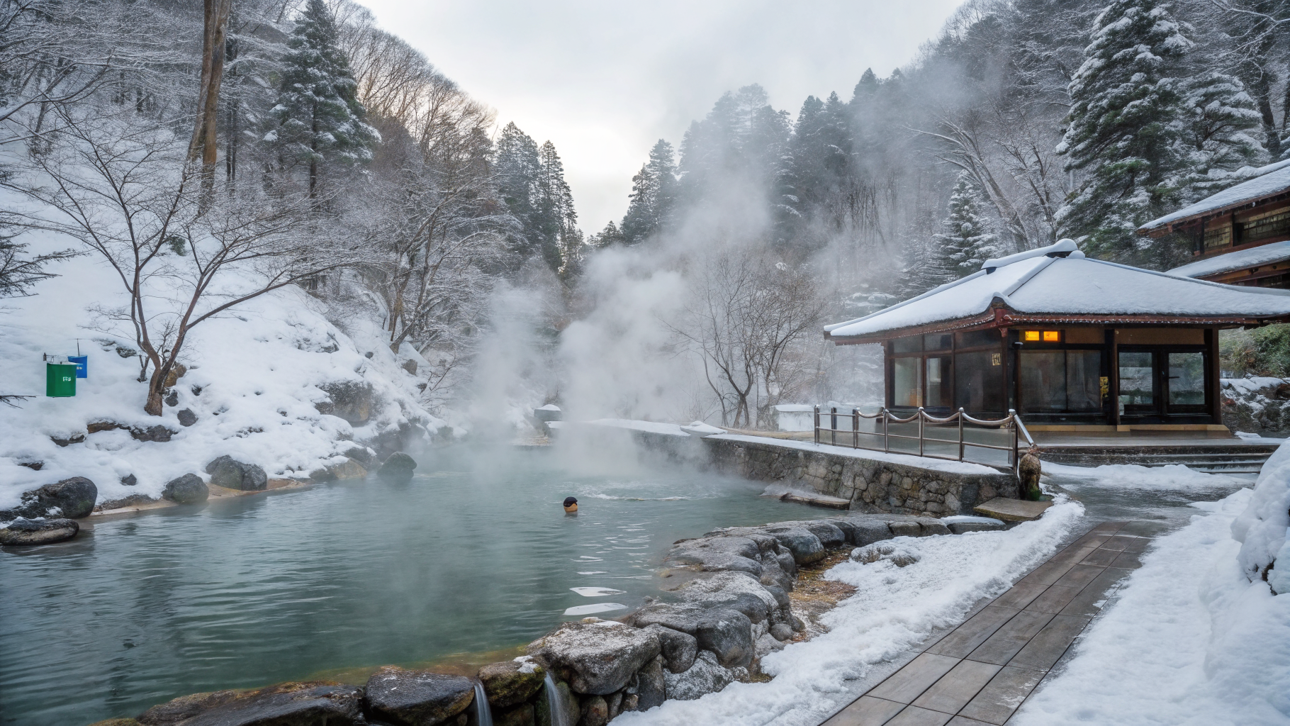 winter onsen